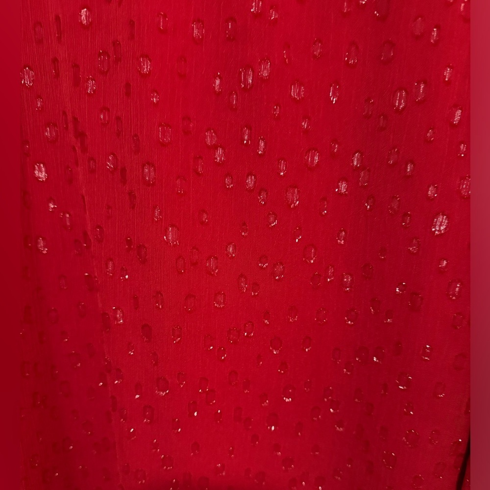 Apt 9 - dressy Sparkly tank, layered hem - Red- size L - Picture 4 of 4